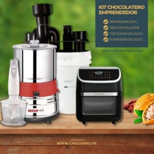 KIT CHOCOLATERO 3.5 KG + TOSTADORA DE CACAO (Airfryer)